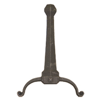 ANDIRON, WROUGHT IRON*  864 & CLEAN FACE