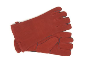Hearth Gloves - Small / Red w/black trim