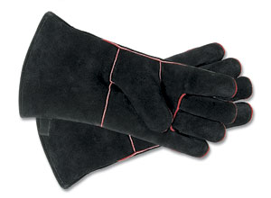 Hearth Gloves - Small / Black w/red trim