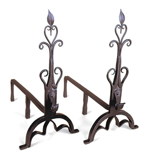 Cathedral Andirons / PC - Black