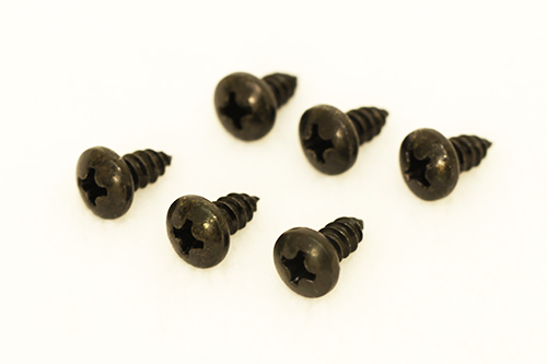 FASTENER - SCW BLACK 6 PK � PHPSMS, #8 x 3/8"
