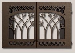 DISCONTINUED - DOOR, DVS DBL DOOR TOL BRONZE*