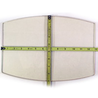 GLASS, AVA SML CLEAR(RAD BTM)# � 700/796 WOOD, 9" x 13"