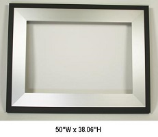 DISCONTINUED - FACE, 864 SHADOWBOX BR NKL-V*  FOR BARRIER SCREE