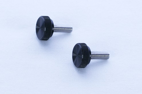 THUMB SCREW - BLACK HEAD# PK OF 2 THUMB SCREW - BLACK HEAD# PK OF 2