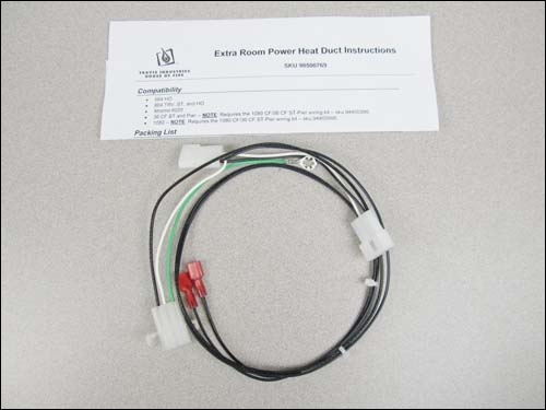 WIRE HRNS EXT, HEAT-DUCT  864HO - FOR SNAP DISC