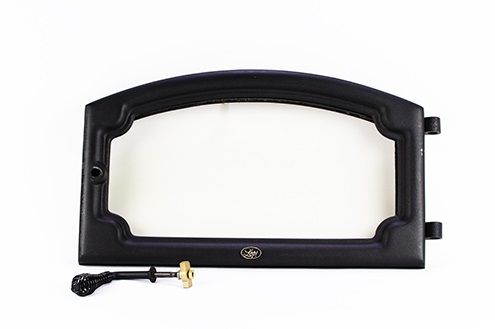 DOOR, COMPLETE - LRG BLK LOPI - 3n1# GLASS, RETAINER & BLK HAN DOOR, COMPLETE - LRG BLK LOPI - 3n1# GLASS, RETAINER & BLK HAN