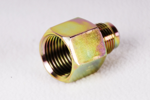 PIPE ADAPTER-3/8FLRx1/2NPT � BRS 45deg FLRD(FEML PIPE THRD)