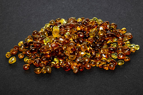 GLASS EMBERS, AMBER# � 2.0lbs BAG