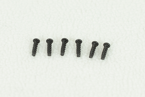 FASTENER - SCW 6-PK NAMEPLATE � #2 x 3/8 TYPE U (BLACK ZINC)