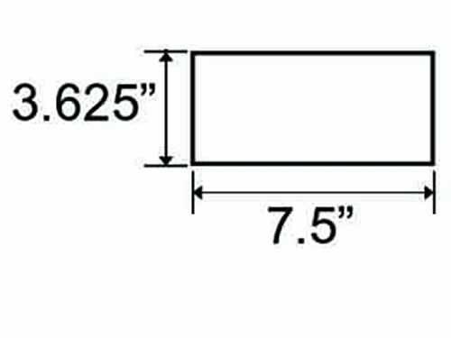 BRICK-CUT, 7-1/2 x 3-5/8