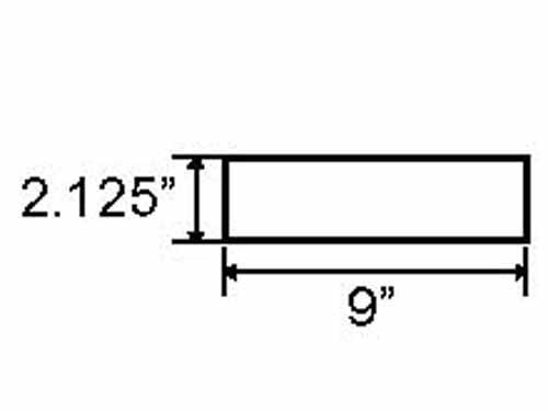BRICK-CUT, 9 x 2-1/8 # BRICK-CUT, 9 x 2-1/8 #