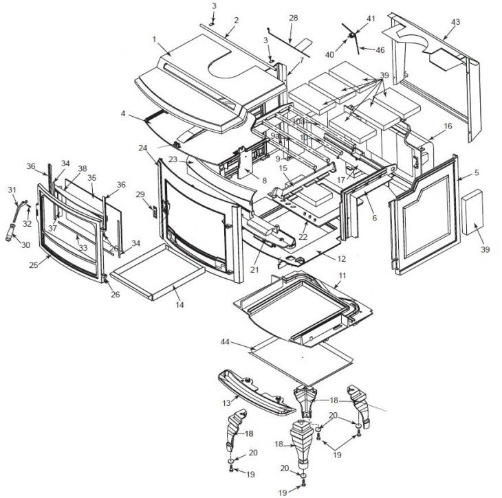 Seville Wood Stove 1630 / 1635