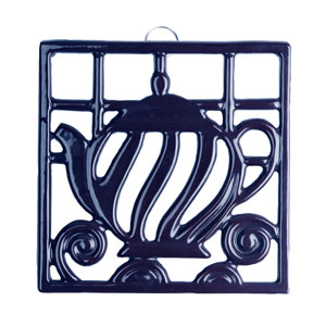 Tea Pot Trivet - Blue